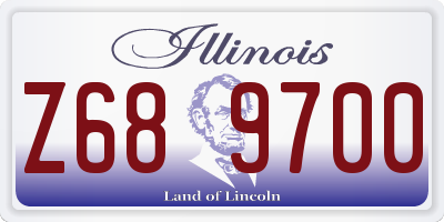 IL license plate Z689700