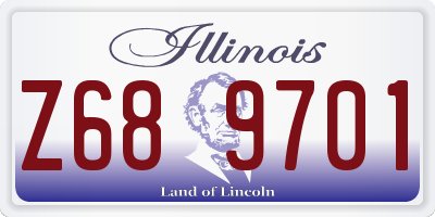 IL license plate Z689701