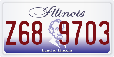 IL license plate Z689703