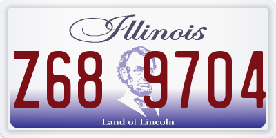 IL license plate Z689704