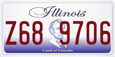 IL license plate Z689706
