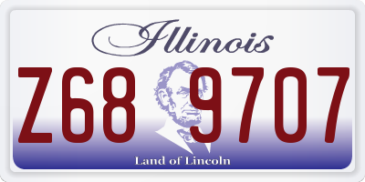 IL license plate Z689707