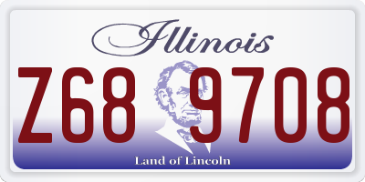 IL license plate Z689708