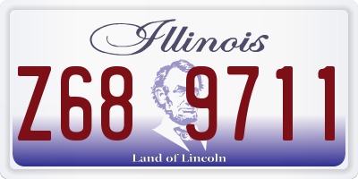 IL license plate Z689711