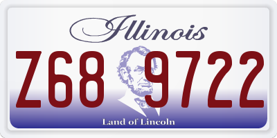 IL license plate Z689722