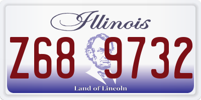 IL license plate Z689732