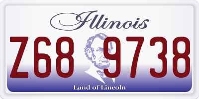 IL license plate Z689738
