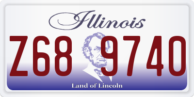 IL license plate Z689740