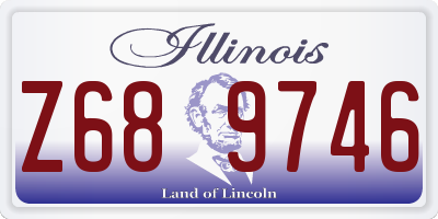 IL license plate Z689746