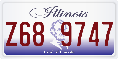 IL license plate Z689747