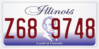 IL license plate Z689748