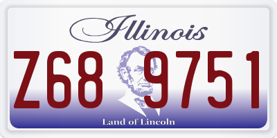 IL license plate Z689751