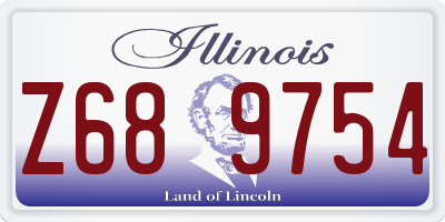 IL license plate Z689754