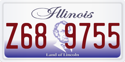 IL license plate Z689755