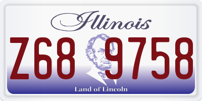 IL license plate Z689758