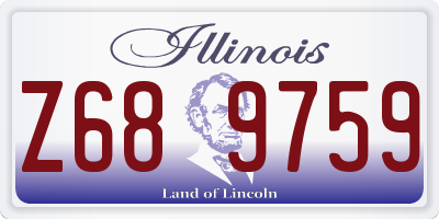 IL license plate Z689759