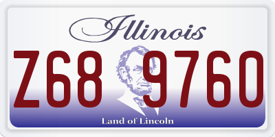 IL license plate Z689760