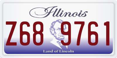 IL license plate Z689761