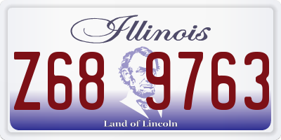 IL license plate Z689763