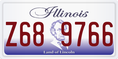 IL license plate Z689766