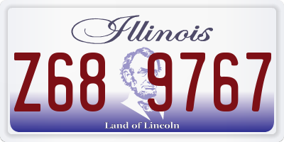 IL license plate Z689767