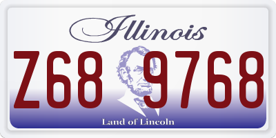 IL license plate Z689768