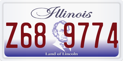 IL license plate Z689774