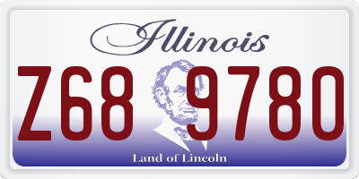 IL license plate Z689780