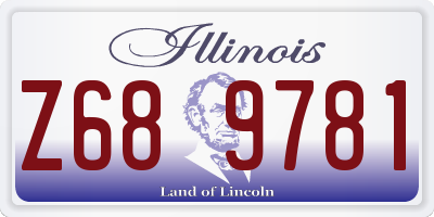 IL license plate Z689781