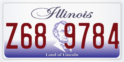 IL license plate Z689784