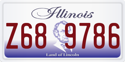 IL license plate Z689786