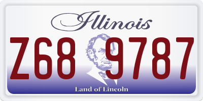 IL license plate Z689787