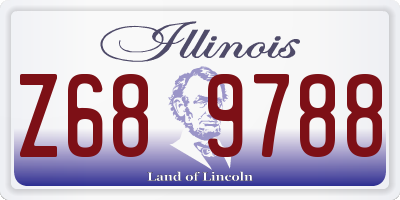 IL license plate Z689788