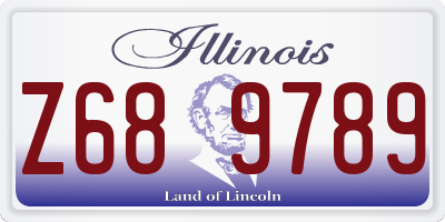 IL license plate Z689789