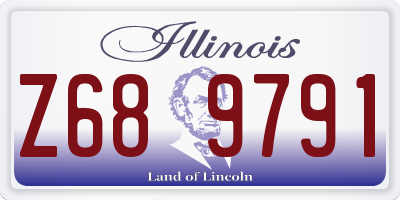 IL license plate Z689791