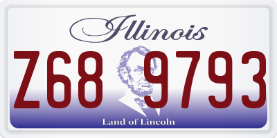 IL license plate Z689793