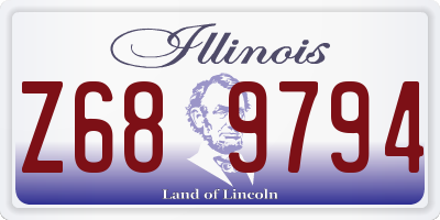 IL license plate Z689794