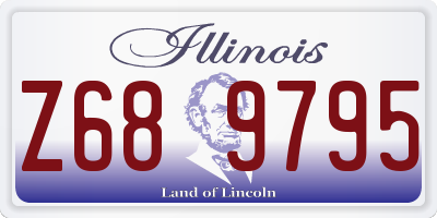 IL license plate Z689795