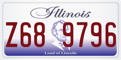 IL license plate Z689796