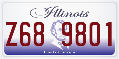 IL license plate Z689801
