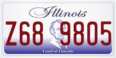 IL license plate Z689805