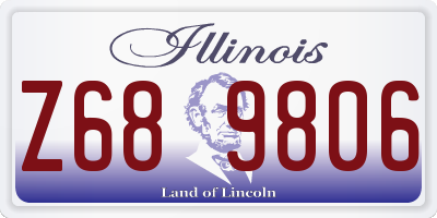 IL license plate Z689806
