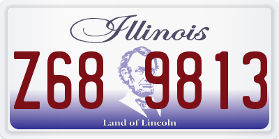IL license plate Z689813