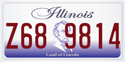 IL license plate Z689814
