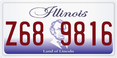 IL license plate Z689816