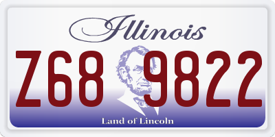 IL license plate Z689822