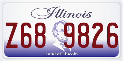 IL license plate Z689826