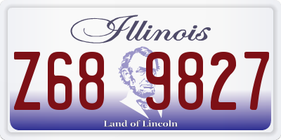 IL license plate Z689827