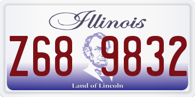 IL license plate Z689832