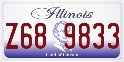 IL license plate Z689833